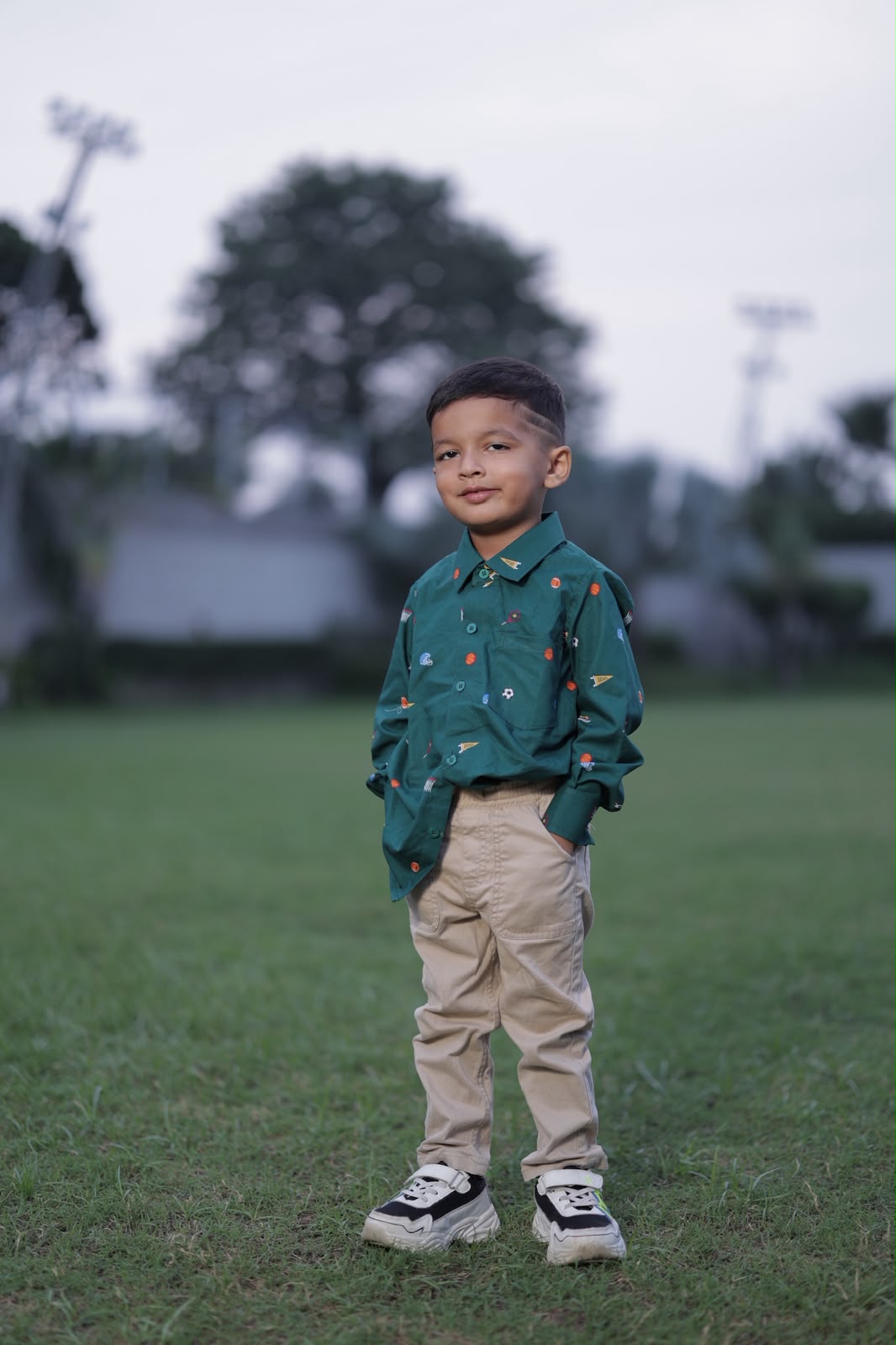 Green shirt set