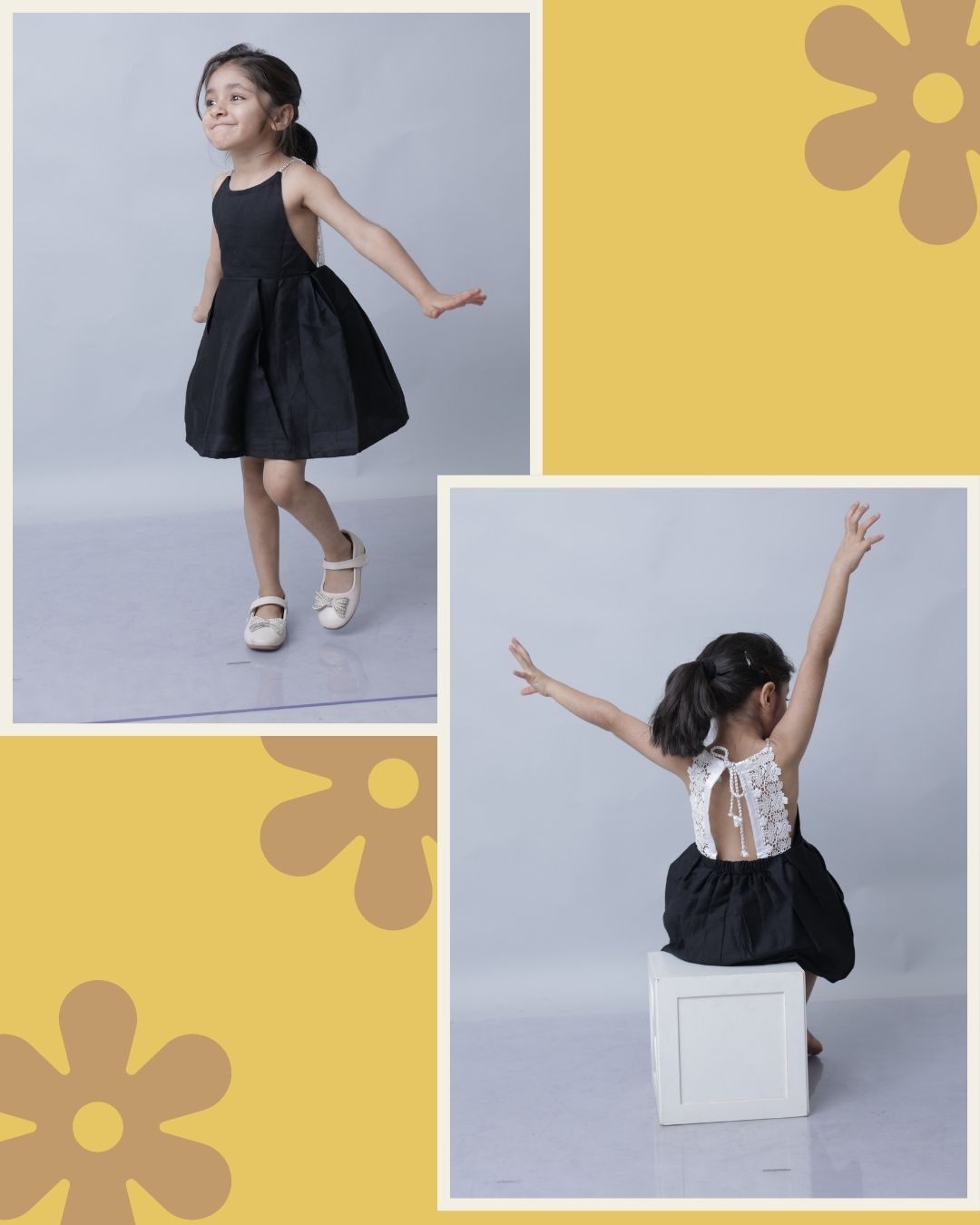 Classy black party dress